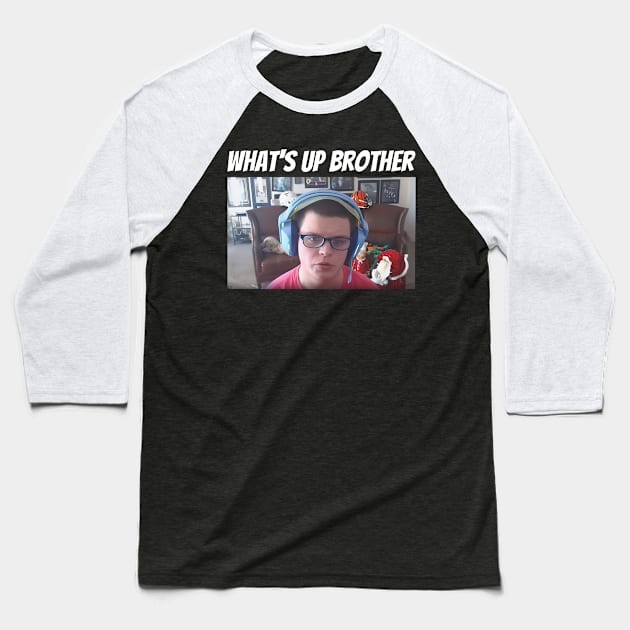 Sketch What's Up Brother Baseball T-Shirt by kiperb